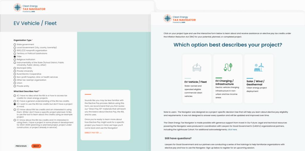 Two screenshots of a website